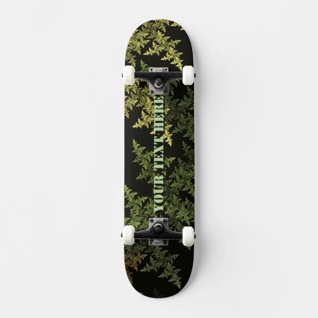 Fractal Camouflage Mini Skateboard Bräda 18,5 Cm (Framsida)