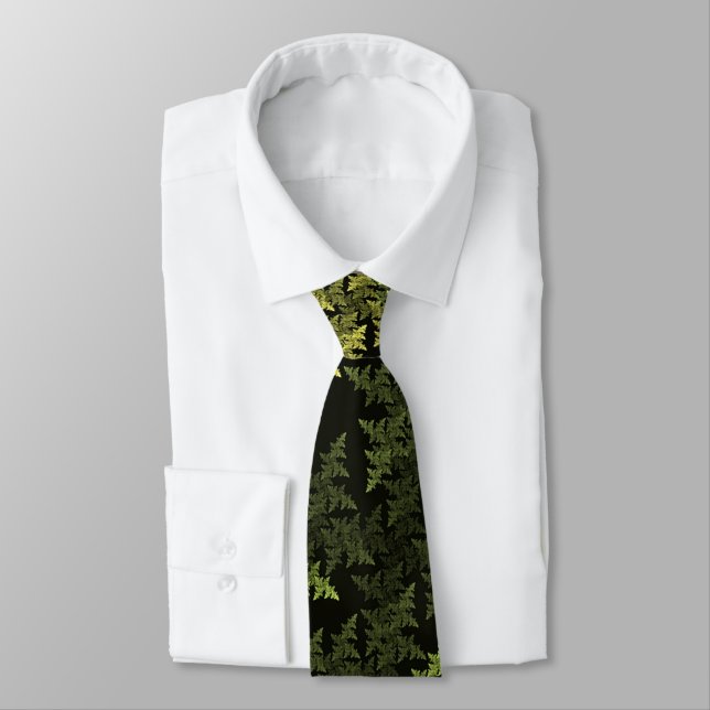 Fractal Camouflage Neck Tie Slips (Bunden)