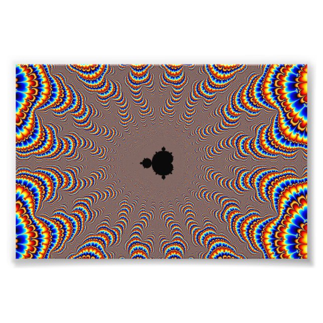 Fractal central - Fractal Art Fototryck (Framsidan)