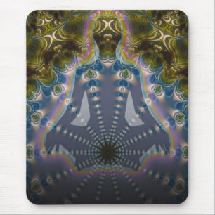 Fractal Chakra Yoga Meditation Mousepad Musmatta