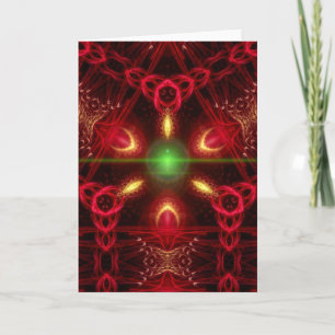 fractal christmas helgkort
