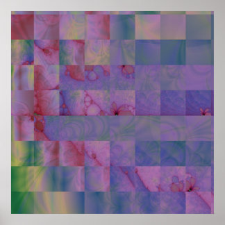 Fractal, citattecken 3, Kanvastryck Poster