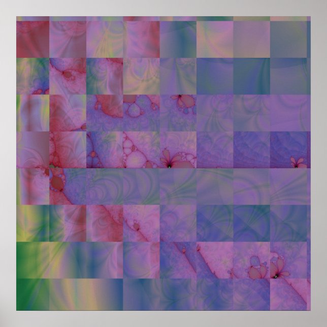 Fractal, citattecken 3, Kanvastryck Poster (Framsidan)