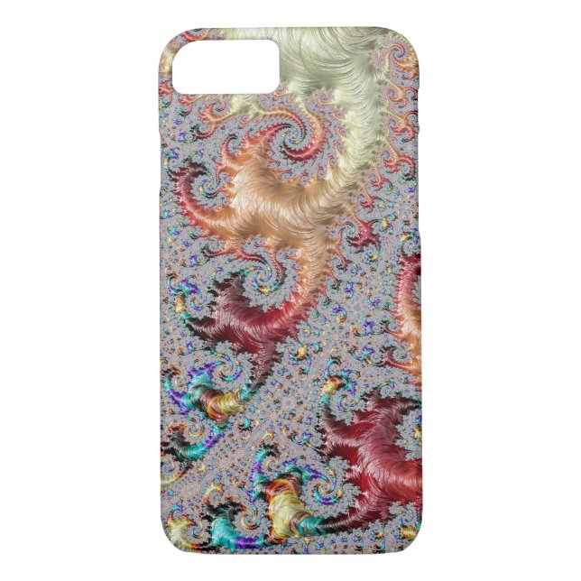 Fractal Confetti Blast Case-Mate iPhone Skal (Baksida)