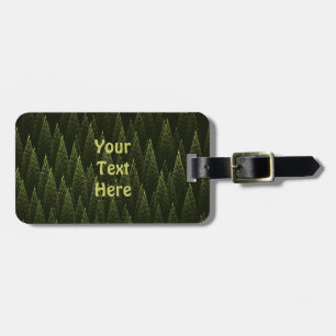 Fractal Conifer Forest Bagagebricka