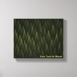 Fractal Conifer Forest Canvastryck