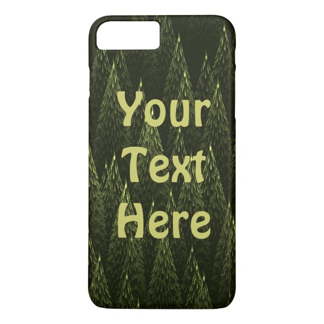 Fractal Conifer Forest Case-Mate iPhone Skal (Baksida)