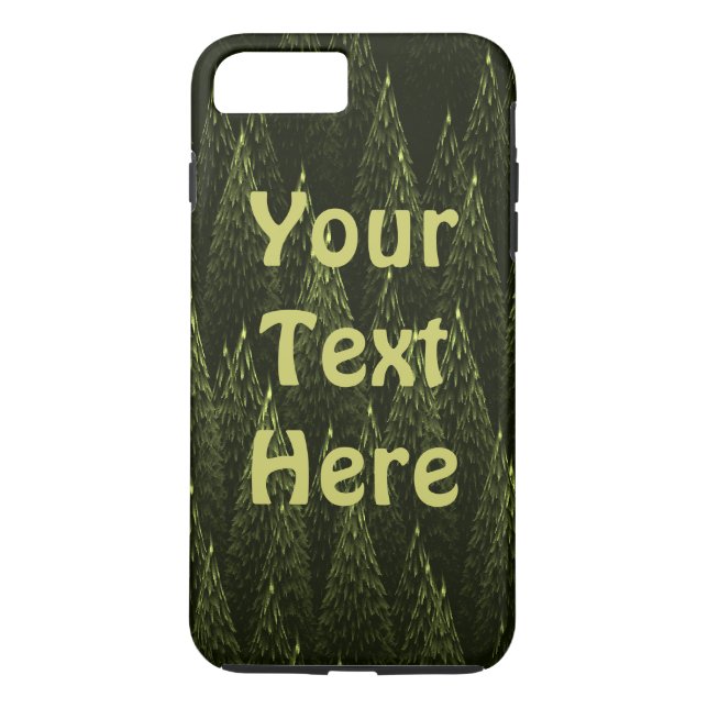 Fractal Conifer Forest Case-Mate iPhone Skal (Baksida)