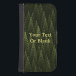 Fractal Conifer Forest Galaxy S4 Plånboksfodral<br><div class="desc">En rektal bild av gröntens toner liknar nära en barrskog.</div>