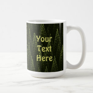 Fractal Conifer Forest Kaffemugg