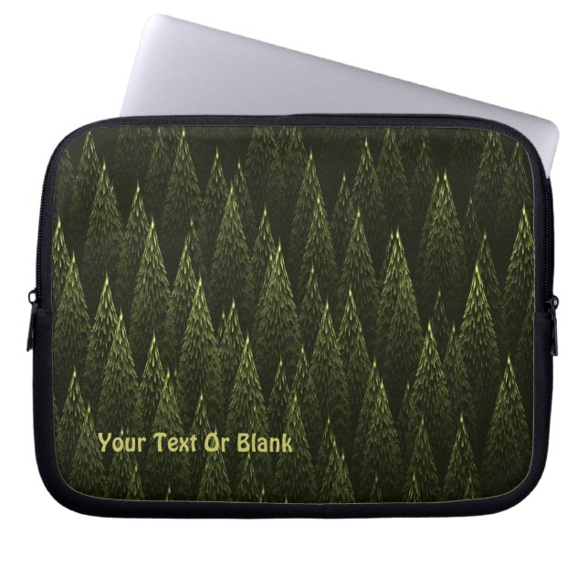 Fractal Conifer Forest Laptop Fodral (Framsidan)