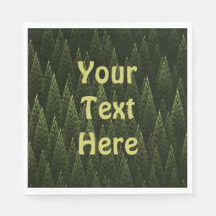Fractal Conifer Forest Pappersservett