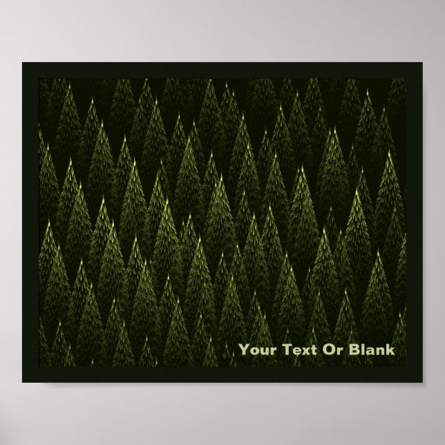 Fractal Conifer Forest Poster (Framsidan)