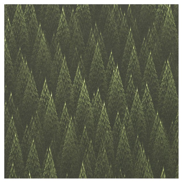 Fractal Conifer Forest Tyg (Närbild)