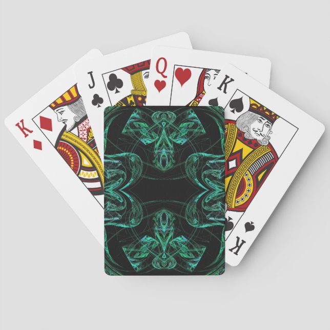 Fractal-design för Abstrakt för uppspelning av sta Casinokort (Baksidan)