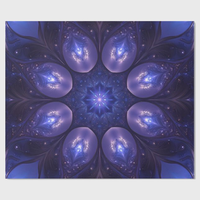Fractal Dream Wrapping Papper Presentpapper (Platt)