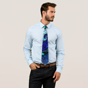 Fractal Dress Tie - Nocturne of Scorpio Slips