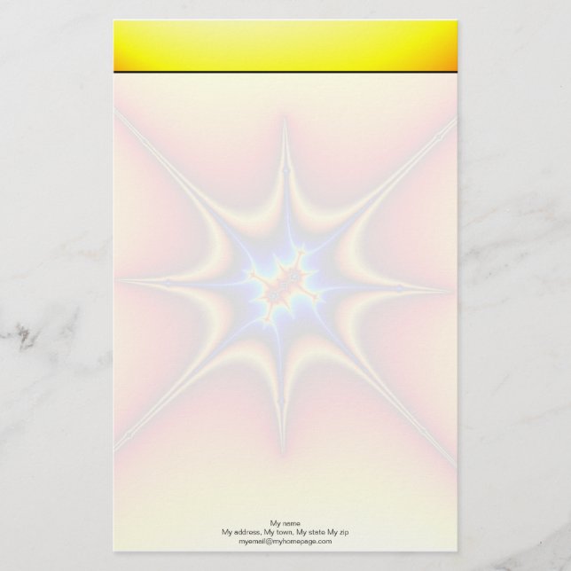 Fractal Emblem - Fractal Art Brevpapper (Framsida)