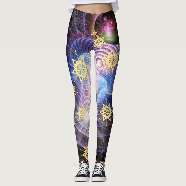 Fractal Energy Burst Leggings (Framsida)