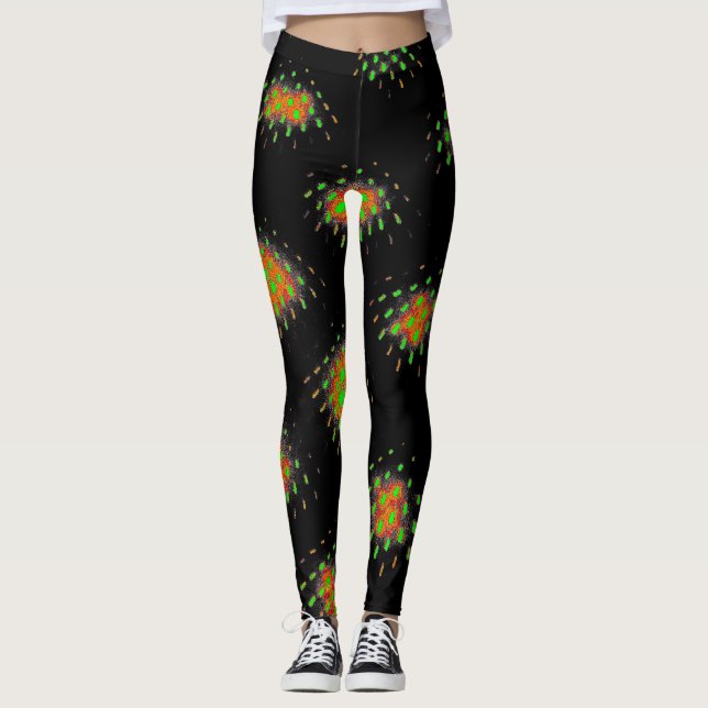Fractal Energy Burst Leggings (Framsida)