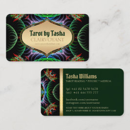 Fractal Energy Goddess Tarot-Affärskort Visitkort