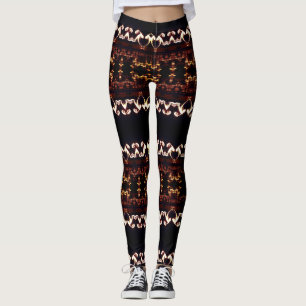 Fractal Etno Anpassningsbar Leggings
