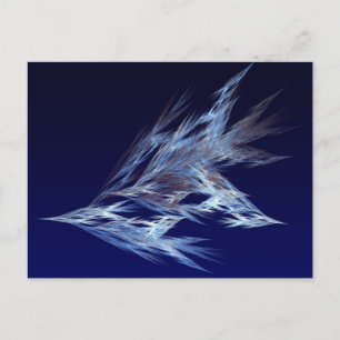 Fractal - Fåglar under flygning Vykort