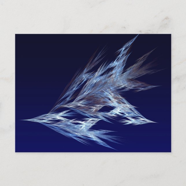 Fractal - Fåglar under flygning Vykort (Framsida)