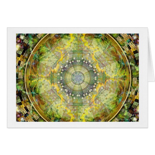 Fractal Fantasy 8 Hälsningskort (Framsidan Horizontal)