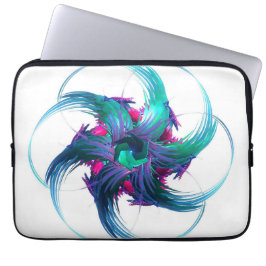Fractal Fantasy Swirls Bärbar dator Laptop Fodral