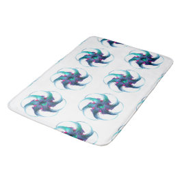 Fractal Fantasy Swirls Bath Mat Badrumsmatta