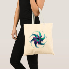 Fractal Fantasy Swirls Budget Tote Bag Tygkasse