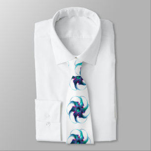 Fractal Fantasy Swirls Neck Tie Slips
