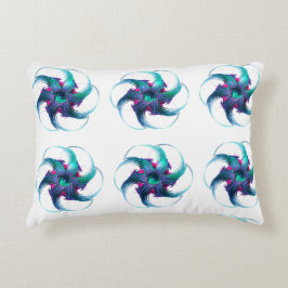 Fractal Fantasy Swirls Pillow Prydnadskudde