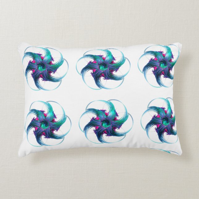 Fractal Fantasy Swirls Pillow Prydnadskudde (Framsidan)