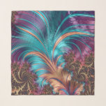 Fractal Feathers Sjal<br><div class="desc">Vackra bild av fjädrar som gjorts i fraktalkonst finns på denna 36-tums x 36-tums kvadratiska chiffonhalsduk. Fintvätt och fint, utskriften är synlig på båda sidor. Använda dig själv eller ge som en gåva till födelsedagar, Alla hjärtans dag, Mors dag, pension med mera. Den här mycket färgstarka scarfen gör att perfekten...</div>