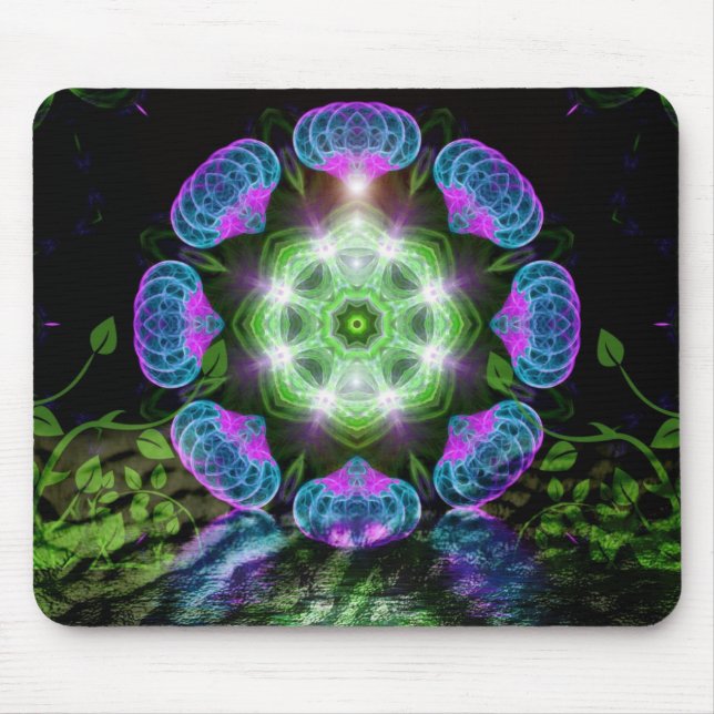 Fractal Ferris Wheel Mousepad Musmatta (Framsidan)