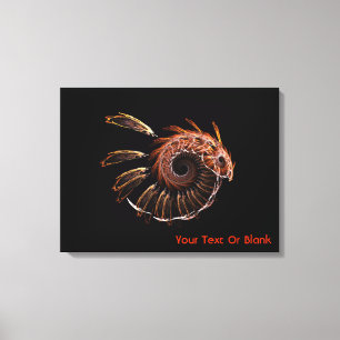 Fractal Firebird Canvastryck