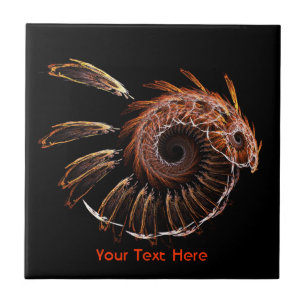 Fractal Firebird Kakelplatta