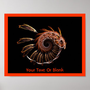 Fractal Firebird Poster