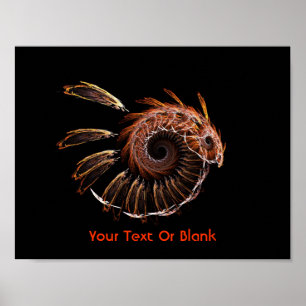 Fractal Firebird Poster