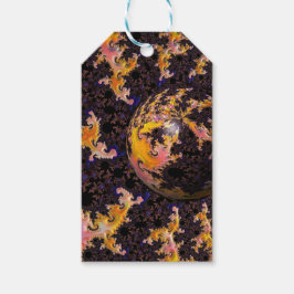 Fractal Firestorm Sphere Presentetikett