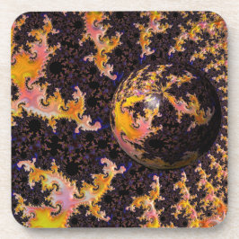 Fractal Firestorm Sphere Underlägg