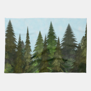 Fractal Firs Kökshandduk