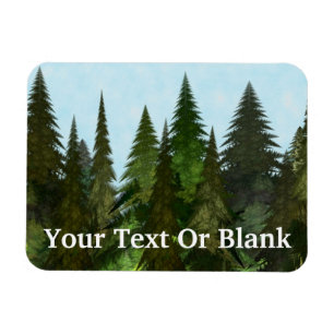 Fractal Firs Magnet