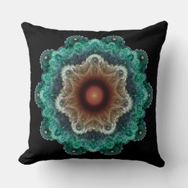 Fractal flamboyant ornament kudde