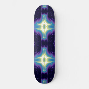 FRACTAL FLAME, Blue violet Skateboard Bräda 20 Cm