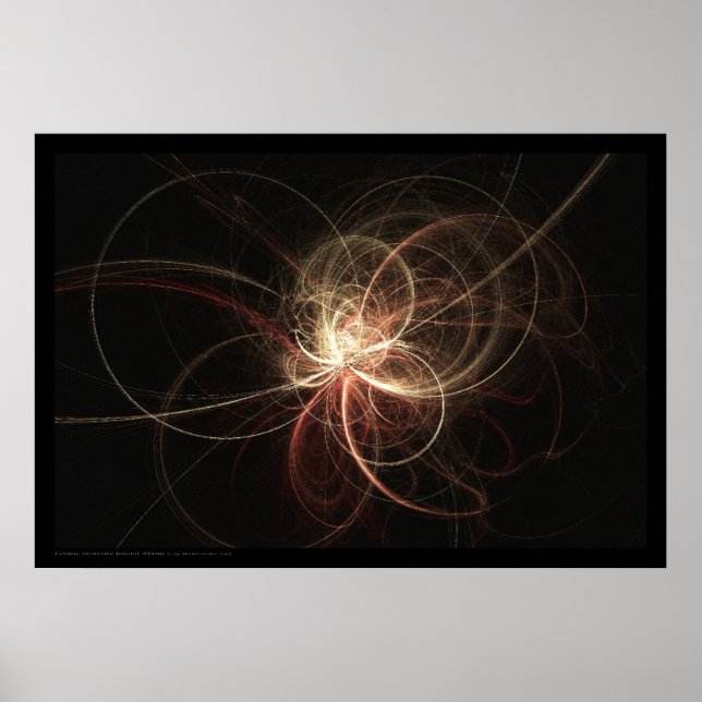 Fractal Flame: Cream Light Poster (Framsidan)