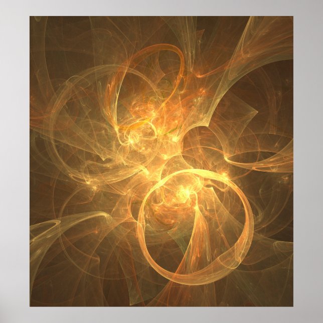 Fractal flame rymdenergifantasi poster (Framsidan)
