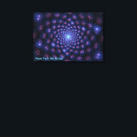 Fractal, flersidigt canvastryck<br><div class="desc">En bild av lila,  blått och rosa,  en konstnärlig återgivning av teorin om många universitet. Anpassa genom att lägga till egen text.</div>